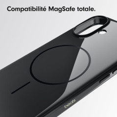 Beats Coque pour iPhone 16 – Compatible MagSafe, Revêtement Protecteur Anti-Rayures, Design Fin, revêtement intérieur en Microfi