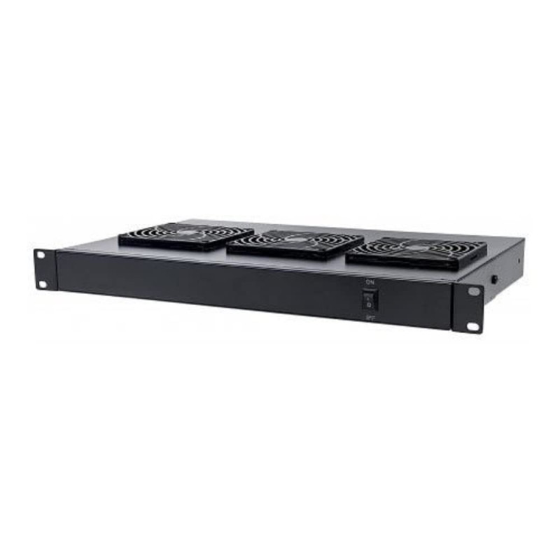 Intellinet 712668 Unité de refroidissement avec 2 ventilateurs pour armoires 19" à monter sur les rails profilés 1 HE Noir Intellinet 712668 Unité de refroidissement avec 2 ventilateurs pour armoires 19" à monter sur les rails profilés 1 HE Noir