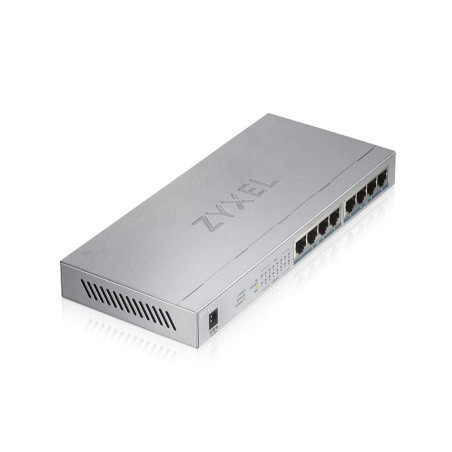 Zyxel Commutateur 8 Ports Gigabit Non Géré | 8x PoE+ Allocation de Réserve d’Énergie Maximale de 60 Watt [GS1008HP]