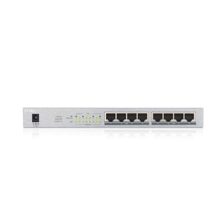 Zyxel Commutateur 8 Ports Gigabit Non Géré | 8x PoE+ Allocation de Réserve d’Énergie Maximale de 60 Watt [GS1008HP]