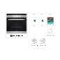 Siemens iQ100 HB113FBS1 four 66 L A Noir, Acier inoxydable Siemens iQ100 HB113FBS1 four 66 L A Noir, Acier inoxydable