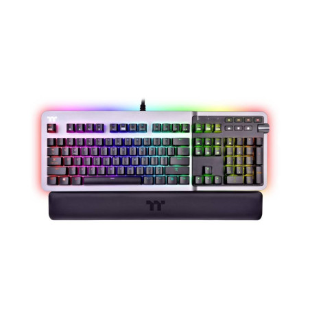 Thermaltake Argent K5 RGB Clavier USB QWERTY Anglais Titane