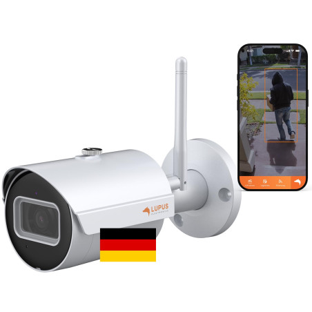 4MP outdoor Caméra IP WLAN Lupus LE202, caméra de Surveillance pour l'extérieur,Enregistrement SD, Fabricant Allemand, sans Batt