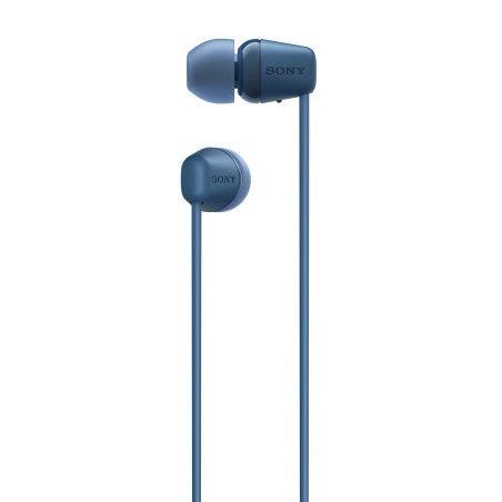 Sony WI-C100 Écouteurs sans Fil Bluetooth - Jusqu'à 25 Heures d'autonomie - Microphone intégré pour Les appels téléphoniques - C