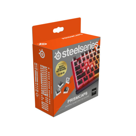 SteelSeries PrismCaps - Touches Double Shot Style Pudding - Thermoplastique PBT Durable - Compatible avec la Plupart des clavier