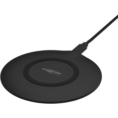 ANSMANN Chargeur sans Fil WiLine 15R (1 PCE) – Chargeur à Induction d'une Puissance de 5V/1,5A – Chargeur Qi avec LED de contrôl