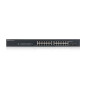 Zyxel Switch Gigabit à 24 Ports | Gestion Intelligente | Montage sur Rack et sans Ventilateur | VLAN, IGMP, QoS | Garantie à Vie