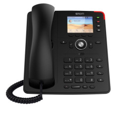 Snom D713 TéLéPhone Fixe Filaire avec ÉCran Couleur TFT Haute RéSolution, 4 Touches LED Programmables, Telephone Fixe Filair
