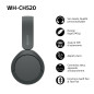 Sony WH-CH520 - Casque Bluetooth sans Fil, Multipoint, Micro intégré - jusqu'à 50 Heures d'autonomie et Charge Rapide - Noir Sony WH-CH520 - Casque Bluetooth sans Fil, Multipoint, Micro intégré - jusqu'à 50 Heures d'autonomie et Charge Rapide - Noir