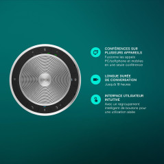 SENNHEISER Expand 30T - Haut-Parleur sans Fil Portable Avancé pour Conférences, Technologie EPOS Voice™, Bluetooth & USB-C, Micr