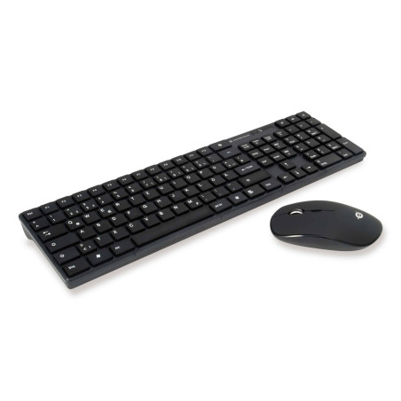 Conceptronic Orazio Clavier RF sans Fil QWERTY Allemand Noir - Claviers (Standard, RF sans Fil, QWERTY, Noir, Souris Incluse)