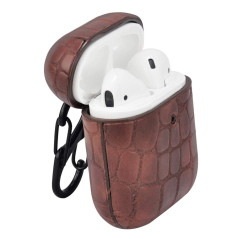 Terratec AirBox Stone Étui Rigide Boite Ecouteur pour Apple AirPods Marron