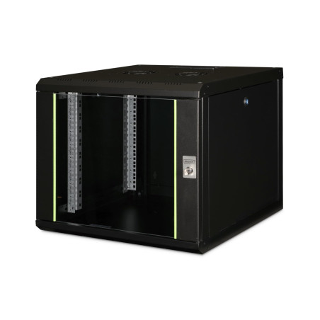 DIGITUS Armoire réseau – rack 19 pouces – 9U – montage mural – profondeur 600 mm – capacité de charge 100 kg – série Unique – no