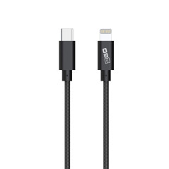 2GO Câble USB C vers Lightning 100 cm MFi certifié Power Delivery USB C vers Lightning 20 W FastCharge compatible avec iPhone 12