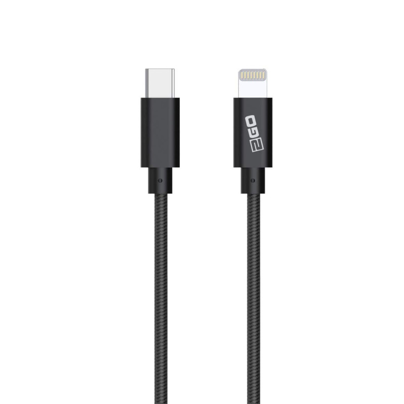 2GO Câble USB C vers Lightning 100 cm MFi certifié Power Delivery USB C vers Lightning 20 W FastCharge compatible avec iPhone 12 2GO Câble USB C vers Lightning 100 cm MFi certifié Power Delivery USB C vers Lightning 20 W FastCharge compatible avec iPhone 12