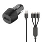 2GO 797258 Aspect Carbone + câble 12 V 3 en 1 pour Micro USB, USB-C, Apple Lightning, 797258 2GO 797258 Aspect Carbone + câble 12 V 3 en 1 pour Micro USB, USB-C, Apple Lightning, 797258