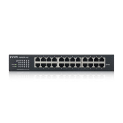 Zyxel 24-Port GbE Smart Hybrid Mode Switch | Mode Standalone ou Nebula Cloud | Montage en Rack | Sans Ventilateur [GS1915-24E]