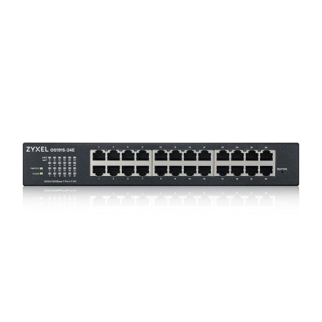 Zyxel 24-Port GbE Smart Hybrid Mode Switch | Mode Standalone ou Nebula Cloud | Montage en Rack | Sans Ventilateur [GS1915-24E]