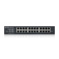 Zyxel 24-Port GbE Smart Hybrid Mode Switch | Mode Standalone ou Nebula Cloud | Montage en Rack | Sans Ventilateur [GS1915-24E]