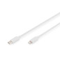 DIGITUS Lightning vers USB-C - Câble de données/charge - MFI - 9V/2A - 2 m - blanc DIGITUS Lightning vers USB-C - Câble de données/charge - MFI - 9V/2A - 2 m - blanc
