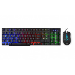 INCA Clavier Gaming IKG-448 avec Souris, RVB, Allemand