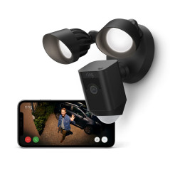 Ring Caméra Floodlight Plus filaire (Floodlight Cam Wired Plus)| Caméra de surveillance extérieure wifi, vidéo HD, projecteurs L