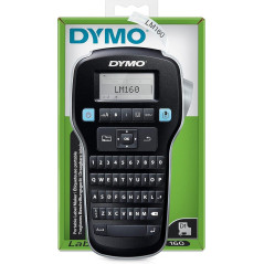 Dymo - LabelManager 160 - Étiqueteuse Portable avec Clavier QWERTY - Comprend Un Ruban adhésif D1 Noir et Blanc (12 mm) - pour l