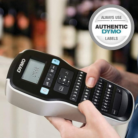 Dymo - LabelManager 160 - Étiqueteuse Portable avec Clavier QWERTY - Comprend Un Ruban adhésif D1 Noir et Blanc (12 mm) - pour l