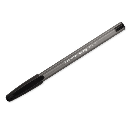 Paper Mate stylo bille à capuchon InkJoy 100ST | pointe moyenne (1,0 mm) | noir | lot de 100