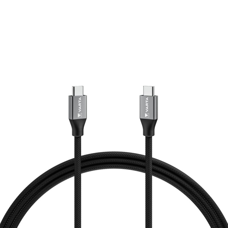 VARTA Speed Charge & Sync Câble USB A vers USB C, 2m 60W, câble charge rapide, durable en nylon tressé et aluminium, adaptées po VARTA Speed Charge & Sync Câble USB A vers USB C, 2m 60W, câble charge rapide, durable en nylon tressé et aluminium, adaptées po