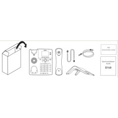 Snom D140 TéLéPhone VoIP Gris Ardoise, ÉCran LCD 2,8, Audio HD, 2 Identités SIP, PoE Classe 1, IPv4/IPv6, OpenVPN, Touches P