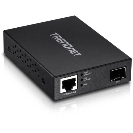 TRENDnet SFP Fiber Media Converter GIGABIT POE PD