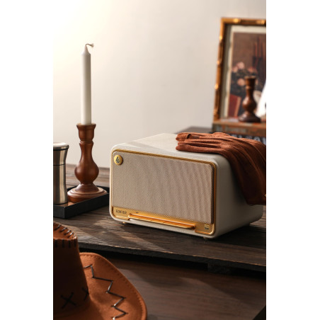 Edifier D32 Enceinte Sans Fil de Table, Audio HR, LDAC, ALAC, 60W (RMS), Arch. Acoust. 2.1, 11 h d'Autonomie, Contrôle via App,