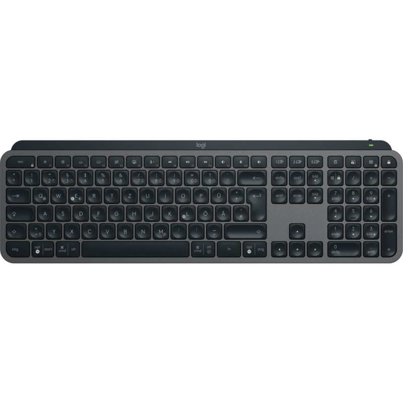 Logitech MX Keys S - Graphite, Clavier Allemand QWERTZ