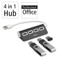 Hama Hub USB Garantie 10ans '00200119' (4 Ports USB 2.0, 480Mbit/s, Plug&Play, Idéal PC, Ordinateur Portable, Tablette, MacBook) Hama Hub USB Garantie 10ans '00200119' (4 Ports USB 2.0, 480Mbit/s, Plug&Play, Idéal PC, Ordinateur Portable, Tablette, MacBook)