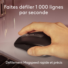 Logitech MX Anywhere 3S for Mac, Souris Bluetooth compacte sans Fil, 8 000 PPP sur Toute Surface, clics discrets, USB-C, Souris 