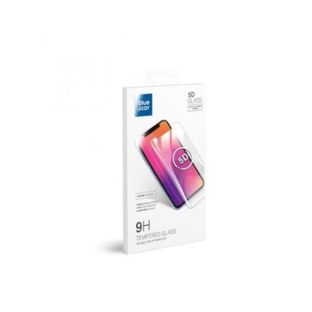 Tempered Glass Blue Star - Sam Galaxy S22 Full Face (Full Glue/Small Size) - Black Tempered Glass Blue Star