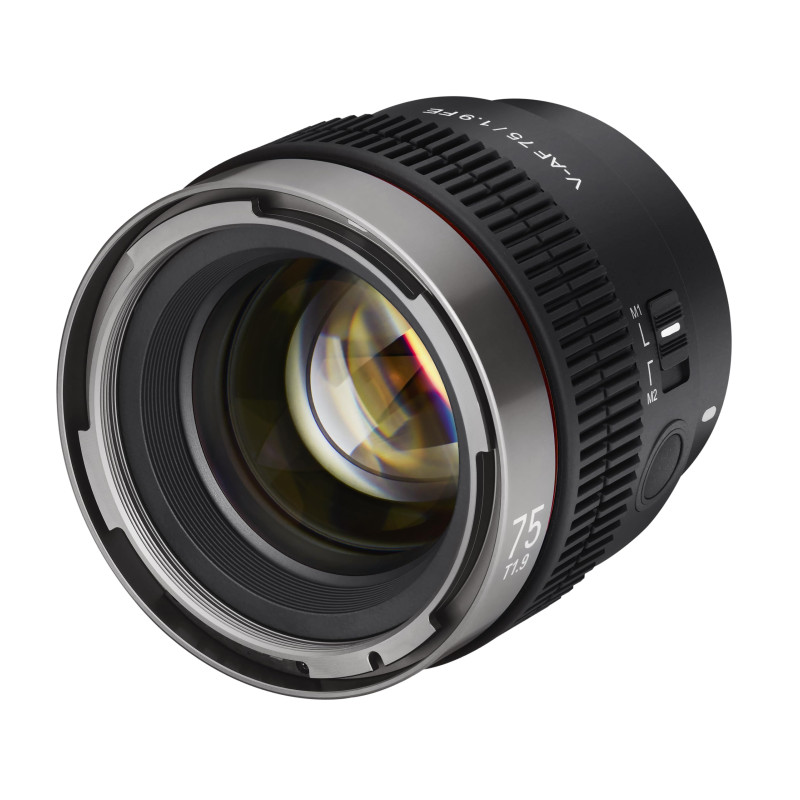 Samyang V-AF 75 mm T1.9 FE pour objectif vidéo Sony E objectif à mise au point automatique objectif Cine 8K prise en charge anam