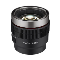 Samyang V-AF 75 mm T1.9 FE pour objectif vidéo Sony E objectif à mise au point automatique objectif Cine 8K prise en charge anam
