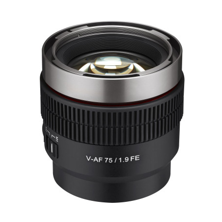 Samyang V-AF 75 mm T1.9 FE pour objectif vidéo Sony E objectif à mise au point automatique objectif Cine 8K prise en charge anam
