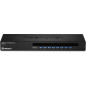 TRENDnet, TK-803R, Commutateur KVM 8 ports USB/PS2 à montage en rack, connexion VGA et USB, surveillance des périphériques, anal