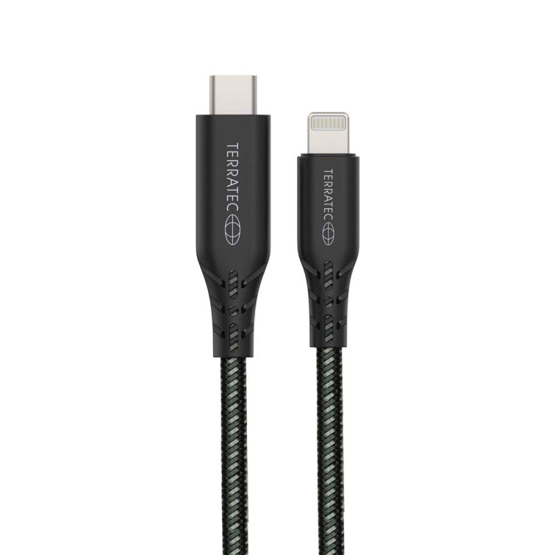 TerraTec Charge CL2 Câble de données USB type C Lightning 2 m TerraTec Charge CL2 Câble de données USB type C Lightning 2 m