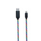 2GO Câble de données et de Charge Tricolor - avec éclairage LED Tricolore - 100 cm - Fiche en Aluminium - pour appareils Apple a 2GO Câble de données et de Charge Tricolor - avec éclairage LED Tricolore - 100 cm - Fiche en Aluminium - pour appareils Apple a