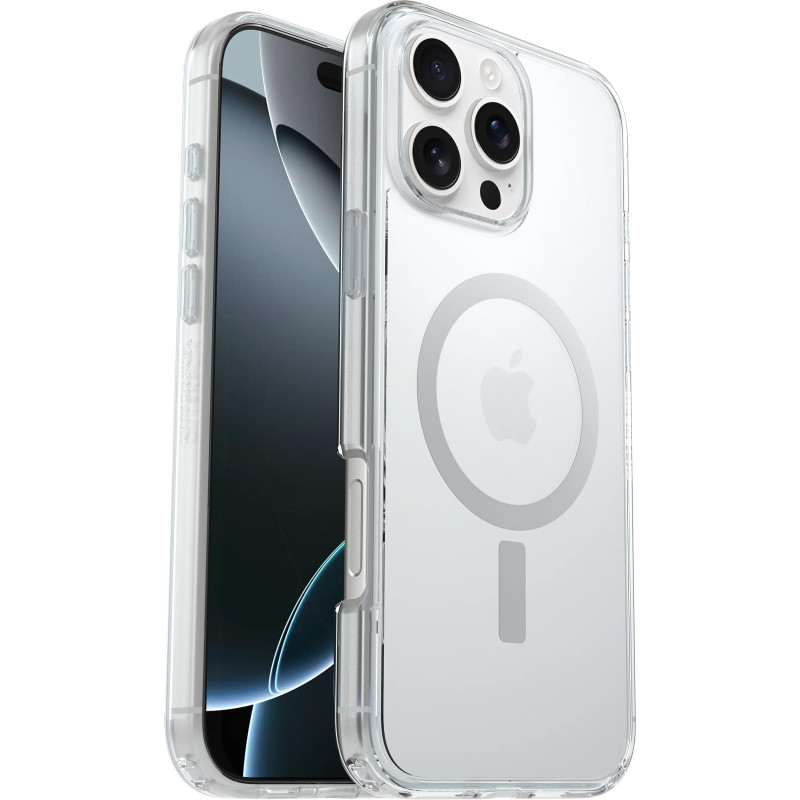 Otterbox Coque Symmetry Series Clear MagSafe pour iPhone 16 Pro Max, Antichoc, Anti-Chute, Fine, supporte 3X Plus de Chutes Que Otterbox Coque Symmetry Series Clear MagSafe pour iPhone 16 Pro Max, Antichoc, Anti-Chute, Fine, supporte 3X Plus de Chutes Que