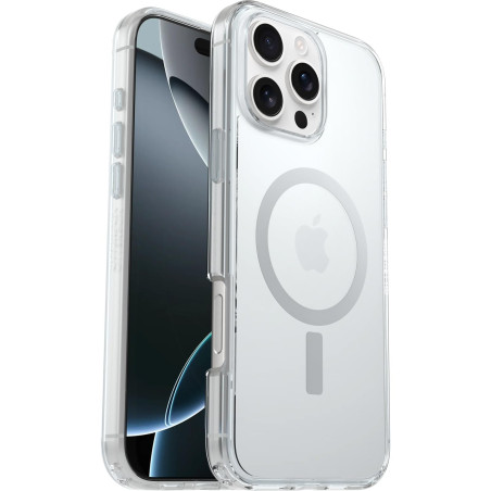 Otterbox Coque Symmetry Series Clear MagSafe pour iPhone 16 Pro Max, Antichoc, Anti-Chute, Fine, supporte 3X Plus de Chutes Que 
