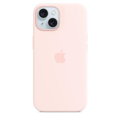 Apple Coque en Silicone avec MagSafe pour iPhone 15 - Rose pâle ​​​​​​​