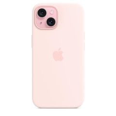 Apple Coque en Silicone avec MagSafe pour iPhone 15 - Rose pâle ​​​​​​​