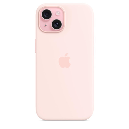Apple Coque en Silicone avec MagSafe pour iPhone 15 - Rose pâle ​​​​​​​