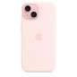 Apple Coque en Silicone avec MagSafe pour iPhone 15 - Rose pâle Apple Coque en Silicone avec MagSafe pour iPhone 15 - Rose pâle 