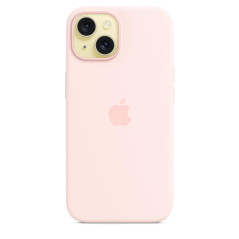 Apple Coque en Silicone avec MagSafe pour iPhone 15 - Rose pâle ​​​​​​​